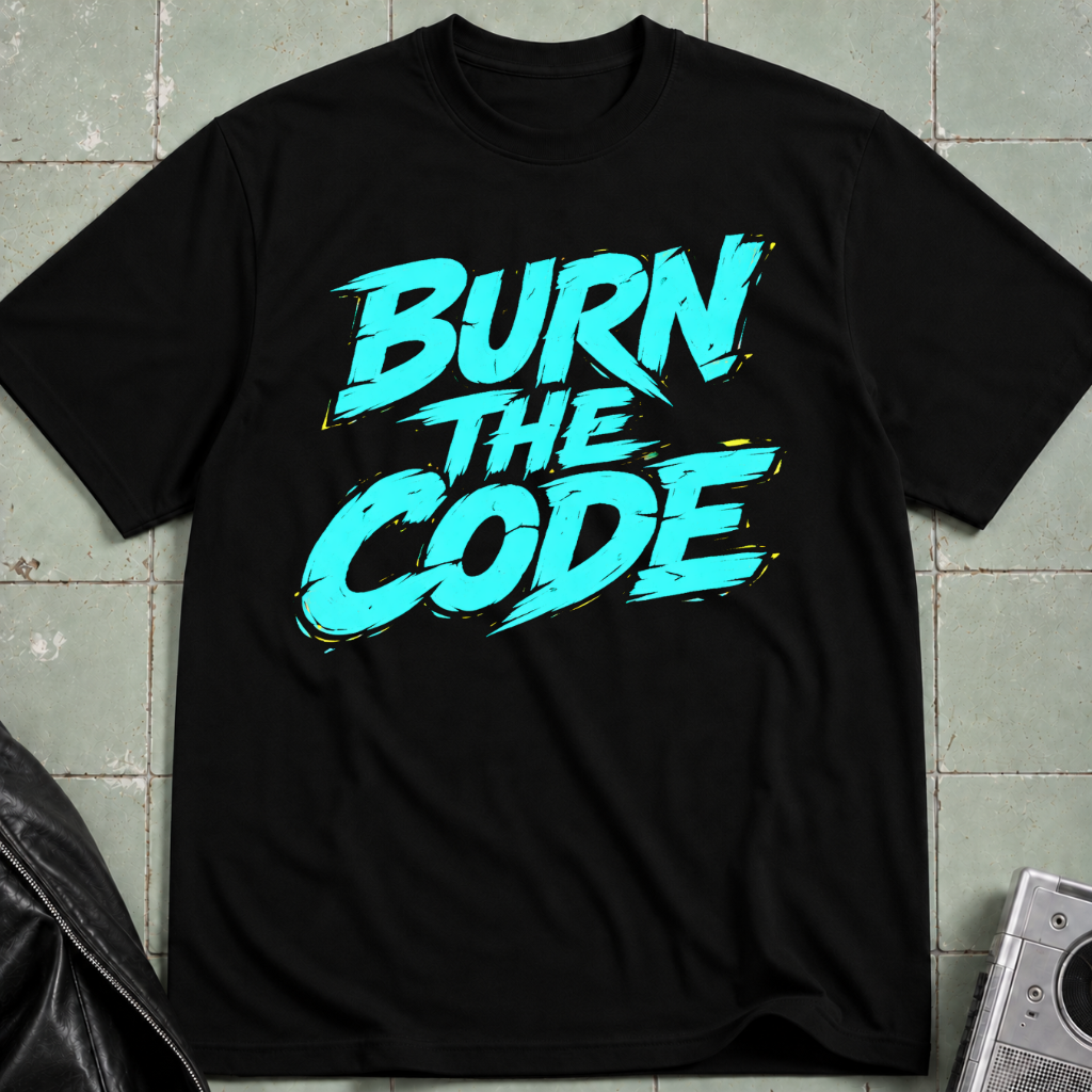 Burn The Code Signal Cut T-Shirt