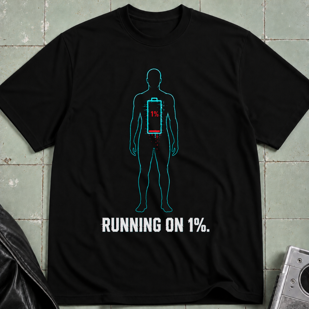 Low Battery Human Male T-Shirt