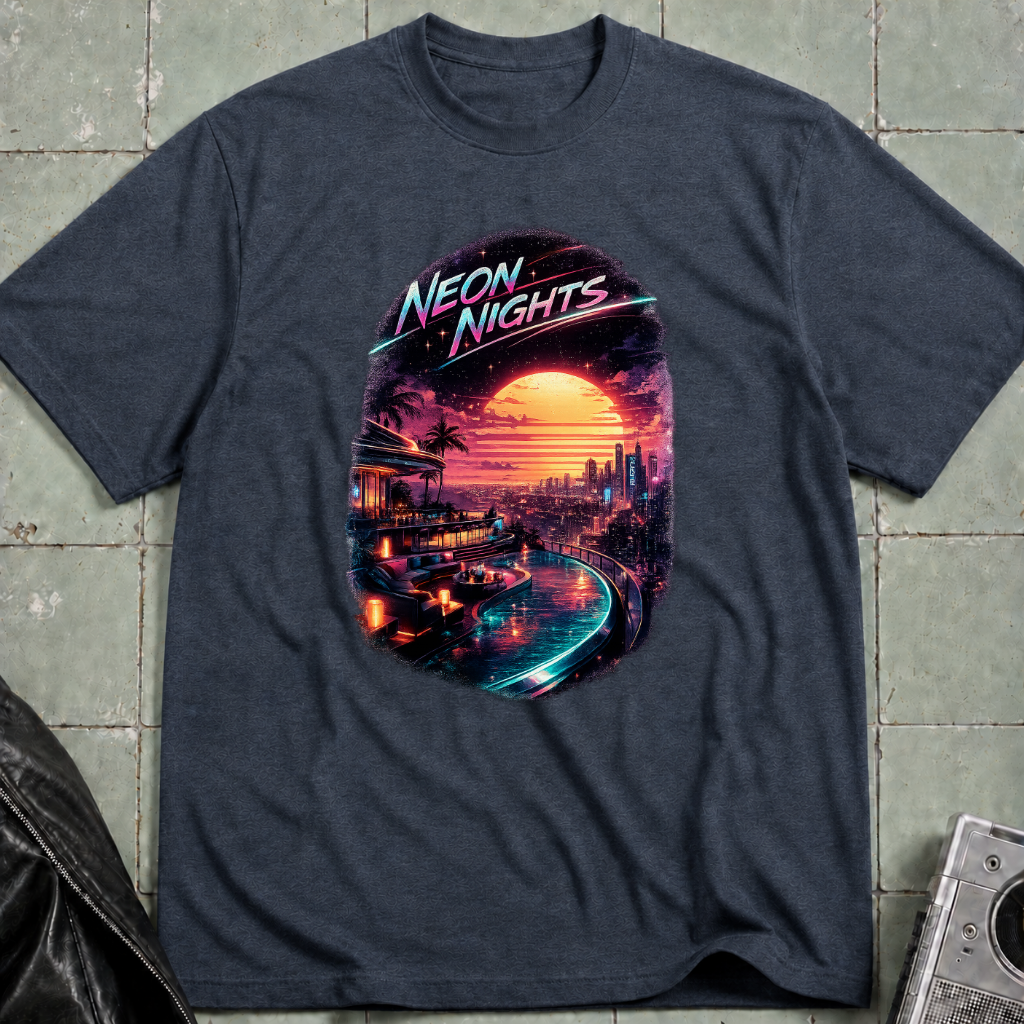 Neon Nights Hill View T-Shirt
