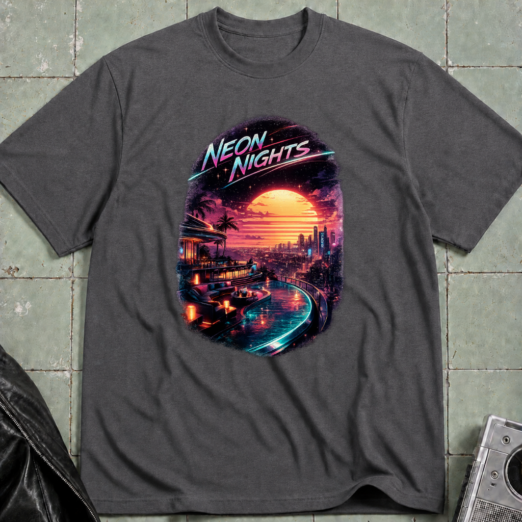 Neon Nights Hill View T-Shirt