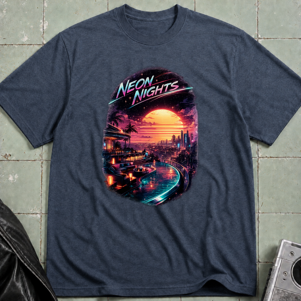 Neon Nights Hill View T-Shirt