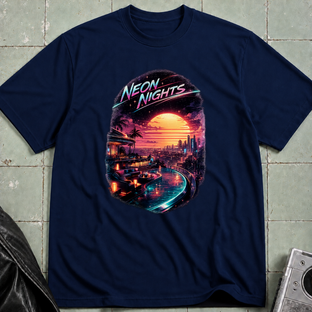 Neon Nights Hill View T-Shirt